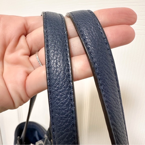 Coach Park Carrie Large Tote in Signature Denim Canvas with Blue Leather Trim - Picture 6 of 12